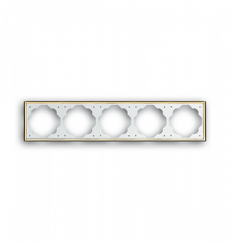 Рамка 5-постовая ABB Impuls золото 2CKA001754A3690