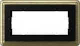 Рамка 2-модульная Gira ClassiX бронза/черный 1002622