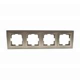 Рамка 4-постовая Mono Electric Despina титан 102-220000-163