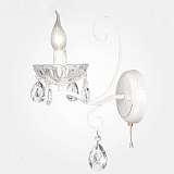 Бра Eurosvet 10061/1 белый с золотом/прозрачный хрусталь Strotskis