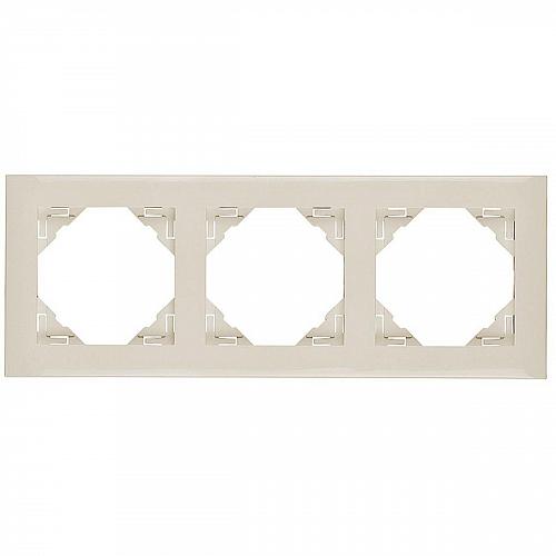 Рамка 3-постовая Efapel Logus 90 Base бежевый 90930 TMF