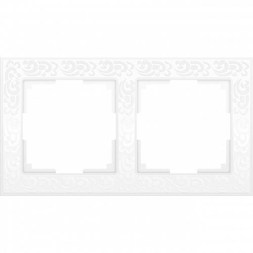 Рамка Werkel Flock на 2 поста белая WL05-Frame-02-white 4690389046711