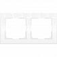 Рамка Werkel Flock на 2 поста белая WL05-Frame-02-white 4690389046711 - фото №1
