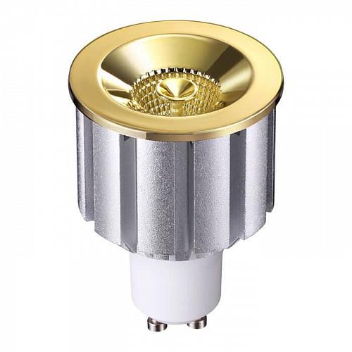 Лампа светодиодная декоративная GU10 7W золото 358239