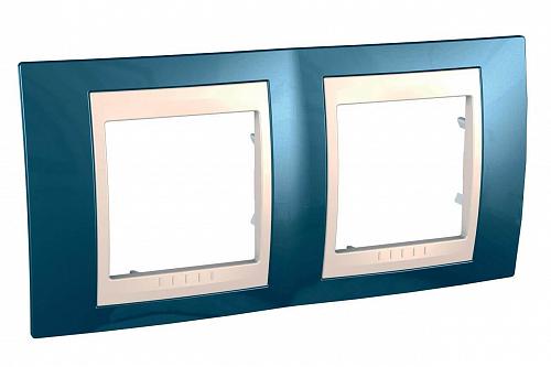 Рамка 2-постовая Schneider Electric Unica Хамелеон MGU6.004.554