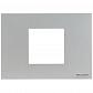 Рамка 2-модульная ABB Zenit итальянский стандарт серебро 2CLA247200N1301 - фото №1