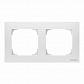 Рамка 2-постовая базовая ABB Sky альпийский белый 2CLA857210A1101 - фото №1
