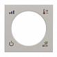 Лицевая панель ABB Zenit терморегулятора KNX серебро 2CLA224040N1301 - фото №1