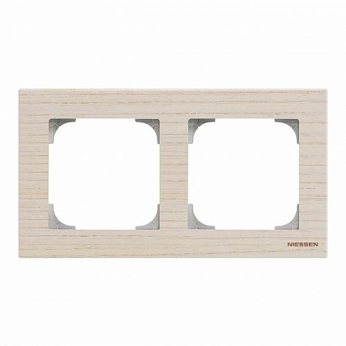 Рамка 2-постовая ABB Sky белый ясень 2CLA857200A2001