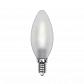 Лампа светодиодная филаментная Uniel E14 6W 3000K матовая LED-C35-6W/WW/E14/FR PLS02WH UL-00000305 - фото №1