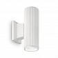 Уличный настенный светильник Ideal Lux Base AP2 Bianco 129457 - фото №1