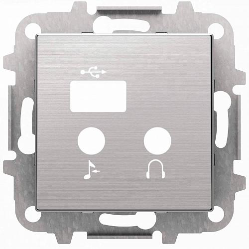 Лицевая панель ABB Sky медиа-комбайна нержавеющая сталь 2CLA856830A1401