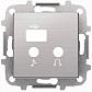 Лицевая панель ABB Sky медиа-комбайна нержавеющая сталь 2CLA856830A1401 - фото №1