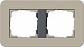 Рамка 2-постовая Gira E3 серо-бежевый/антрацит 0212428 - фото №1