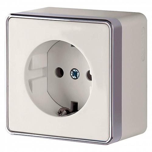 Розетка Werkel с заземлением Gallant слоновая кость WL15-02-01 4690389102219