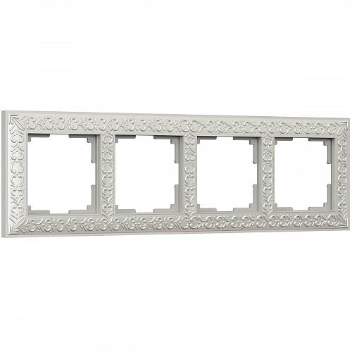 Рамка Werkel Antik на 4 поста жемчужный WL07-Frame-04 4690389063527