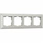 Рамка Werkel Antik на 4 поста жемчужный WL07-Frame-04 4690389063527 - фото №1