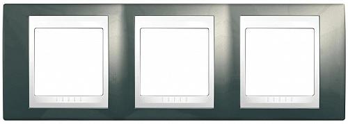 Рамка 3-постовая Schneider Electric Unica Хамелеон MGU6.006.824