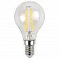 Лампа светодиодная филаментная ЭРА E14 7W 2700K прозрачная F-LED P45-7W-827-E14 Б0027946 - фото №1