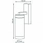 Уличный настенный светильник Gauss Aura GD018 - фото №2
