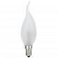 Лампа галогенная Uniel E14 42W матовая HCL-42/FR/E14 flame 01082 - фото №1