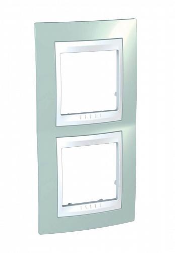 Рамка 2-постовая вертикальная Schneider Electric Unica Хамелеон MGU6.004V.870