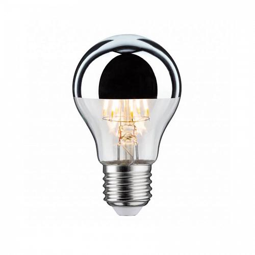 Лампа светодиодная E27 7,5W 2700K груша зеркальная 28375