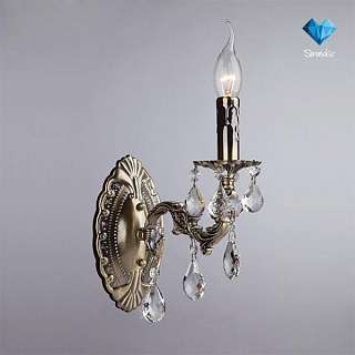 Бра с одним плафоном бронзового цвета