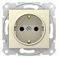 Розетка Schneider Electric Sedna с з/к со шторками 16A 250V SDN3001747 - фото №1