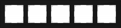 Рамка Werkel Favorit на 5 постов черный WL01-Frame-05 4690389063435