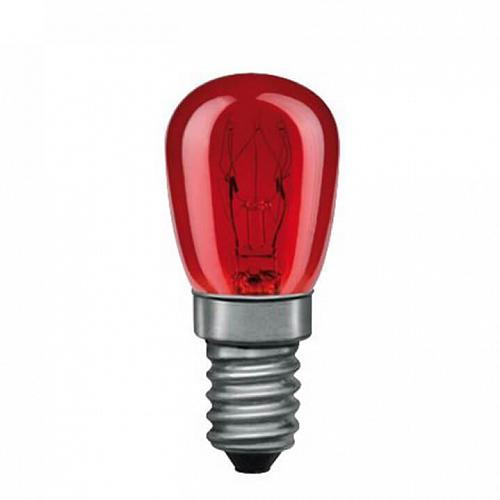 Лампа накаливания миниатюрная Paulmann Е14 15W красная 80011