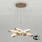 Подвесной светодиодный светильник Eurosvet Smart Posh 90276/3 медный