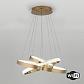 Подвесной светодиодный светильник Eurosvet Smart Posh 90276/3 медный - фото №1