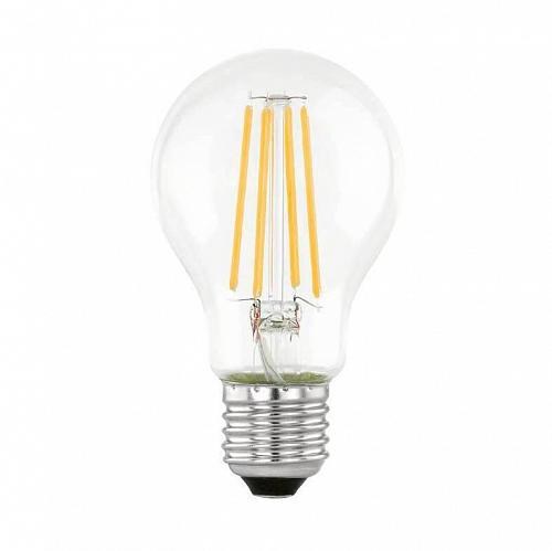 Лампа светодиодная Eglo E27 7W 3000К прозрачная 110187