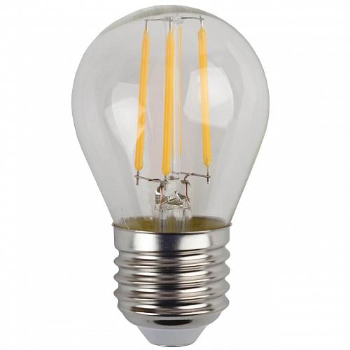 Лампа светодиодная филаментная ЭРА E27 5W 2700K прозрачная F-LED P45-5W-827-E27 Б0043438