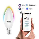 Лампа светодиодная диммируемая Gauss Smart Home E14 5W 2700-6500K RGBW матовая 1190112