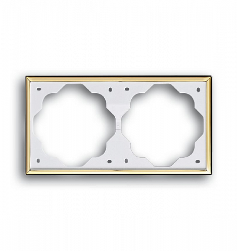 Рамка 2-постовая ABB Impuls золото 2CKA001754A3542