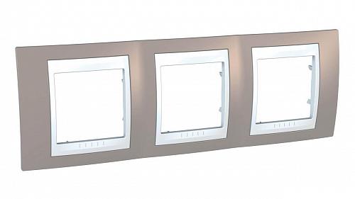 Рамка 3-постовая Schneider Electric Unica Хамелеон MGU6.006.874