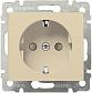 Розетка 2К+3 Legrand Valena 16A 250V с/з со шторками безвинтовой зажим слоновая кость 774122 - фото №1
