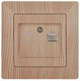 Розетка компьютерная RJ45 ЭРА Intro Solo дерево 4-303-11 Б0043388