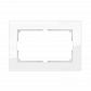 Рамка Werkel Favorit для двойной розетки белый стекло WL01-Frame-01-DBL 4690389073120 - фото №1