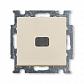 Выключатель одноклавишный ABB Basic55 10A 250V с подсветкой слоновая кость 2CKA001012A2156 - фото №1