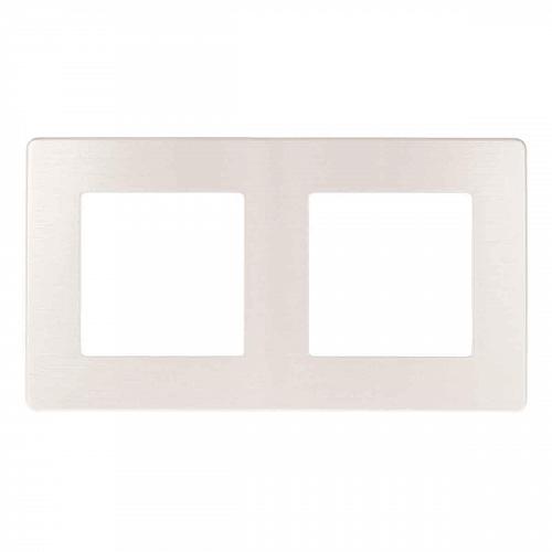 Рамка 2-постовая ЭРА 12 сатин перламутр 12-5102-15 Б0052518