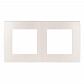 Рамка 2-постовая ЭРА 12 сатин перламутр 12-5102-15 Б0052518 - фото №1