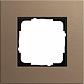 Рамка 1-постовая Gira Esprit Lenoleum-Multiplex светло-коричневый 0211221 - фото №1
