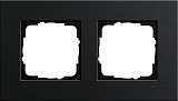 Рамка 2-постовая Gira Esprit черный 0212126