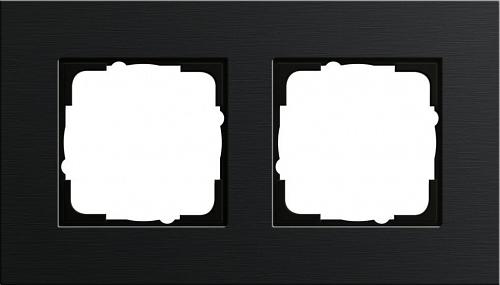 Рамка 2-постовая Gira Esprit черный 0212126