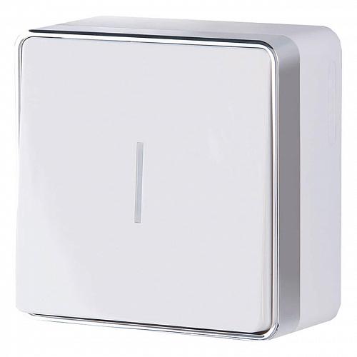 Выключатель Werkel одноклавишный с подсветкой Gallant белый WL15-01-04 4690389102066