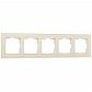 Рамка на 5 постов Werkel Favorit молочный W0051141 4690389183461 - фото №1