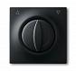 Лицевая панель ABB Impuls выключателя жалюзи чёрный бархат 2CKA001753A0136 - фото №1